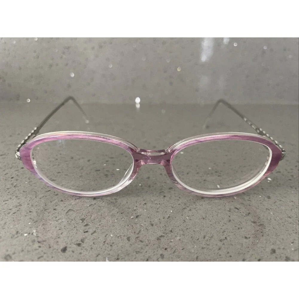 Sferoflex Eyeglasses Frames ONLY Italy 1488 L1104 49-16-130 Full Rim Purple oval